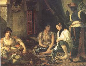 Eugene Delacroix Algerian Women in Their Appartments (mk05) Spain oil painting art